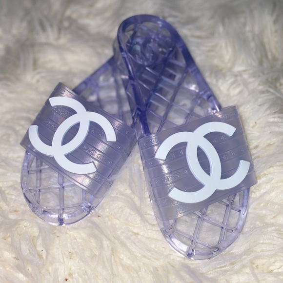 CHANEL Shoes | Chanel Jelly Slides | Poshmark